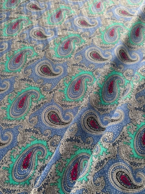 2m x 1m50 viscose imprimé cachemire mini