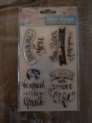 Tampon clear alphabet Action mini