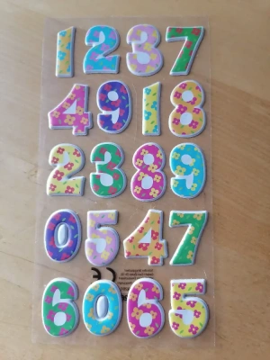Stickers chiffres Thème floral — image 1