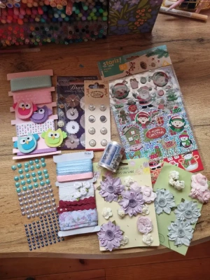 Lot stickers papeterie ruban divers mini