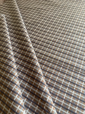 2 coupons de 1m60 x 95cm tissu quadrillé mini