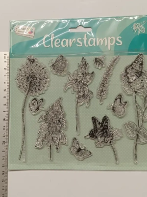 Tampon transparent ou clear Fleur mini