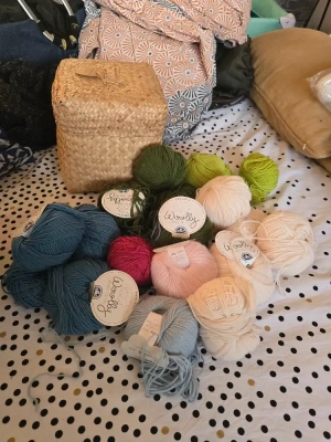 Lot de pelotes de laine 11 et + mini