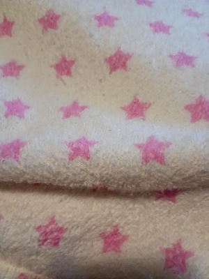 Stenzo Eponge coton blanc / étoiles roses — image 1