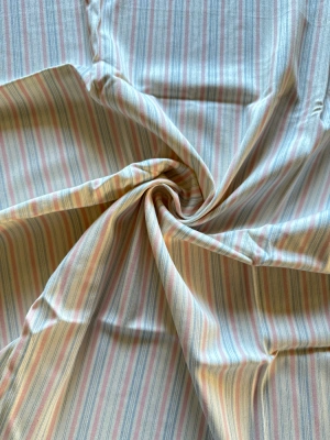 Tissu à rayures stretch mini